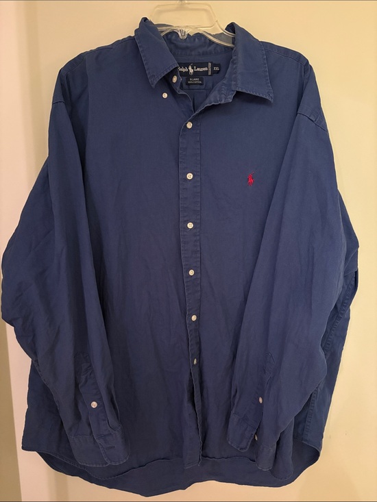 Ralph Lauren Other - Polo by Ralph Lauren Navy Button-Down Shirt with Red Pony XXL